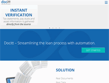 Tablet Screenshot of docitt.com